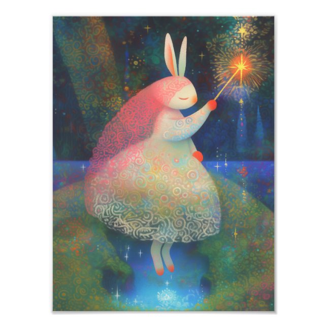 Rabbit Princess Fototryck (Framsidan)