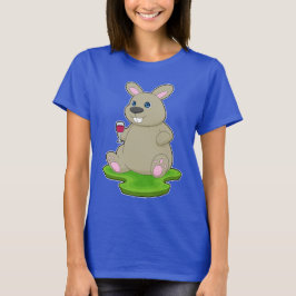 Rabbit Red vin T Shirt