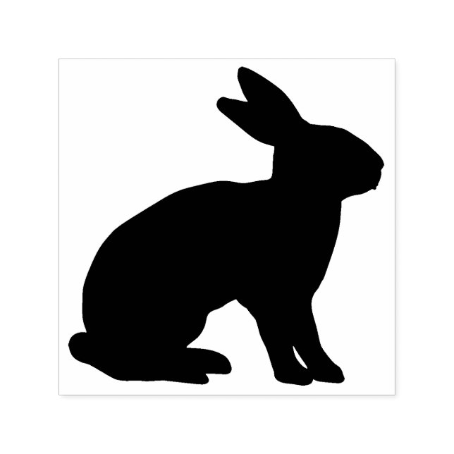 Rabbit Silhouette Självfärgande Stämpel (Design)