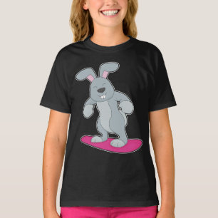 Rabbit Snowboard Winter sport T Shirt