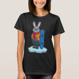 Rabbit Snowboard Winter sport T Shirt