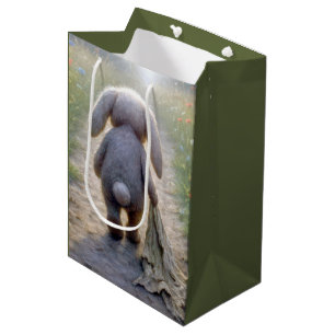 Rabbit som drar ett Blanket
