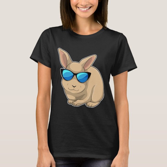 Rabbit Sunglasses T Shirt (Framsida)