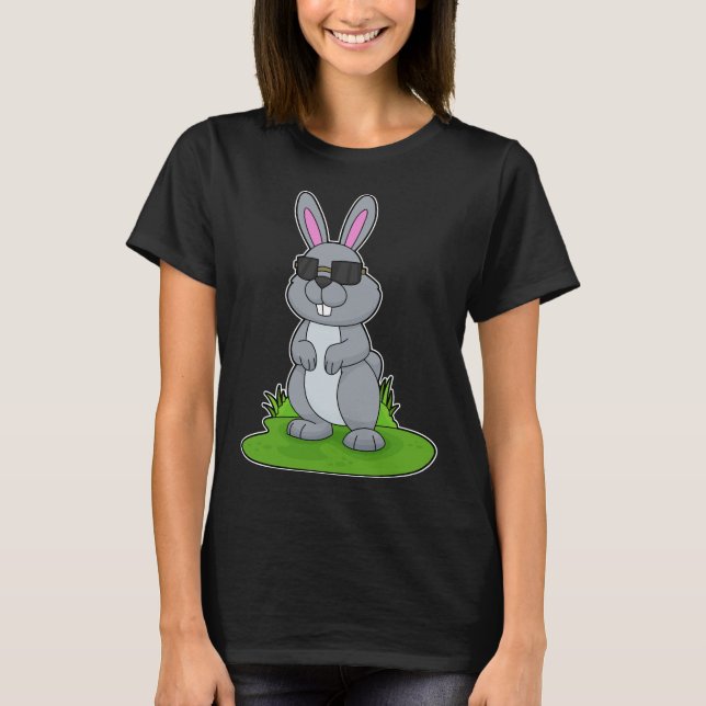 Rabbit Sunglasses T Shirt (Framsida)