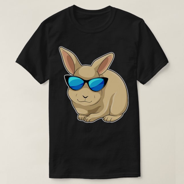 Rabbit Sunglasses T Shirt (Design framsida)