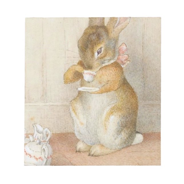 Rabbit Tea Party - Beatrix Potter Anteckningsblock (Framsida)