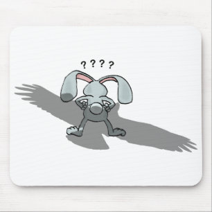 ...? Rabbit Tecknad Mousepad Musmatta