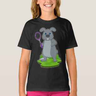 Rabbit Tennis Tennis racket T Shirt