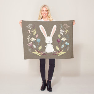 Rabbit Ull Baby Blanket - Little Bunny Fleecefilt