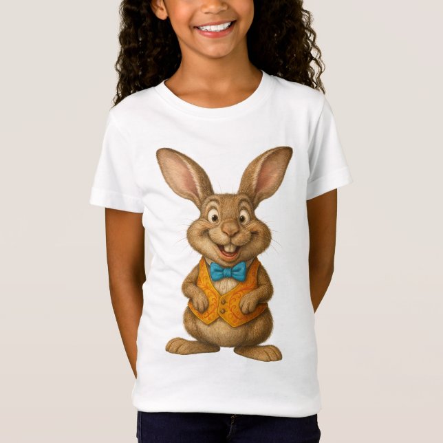 Rabbit Unisex Kid's T-Shirt (Framsida)