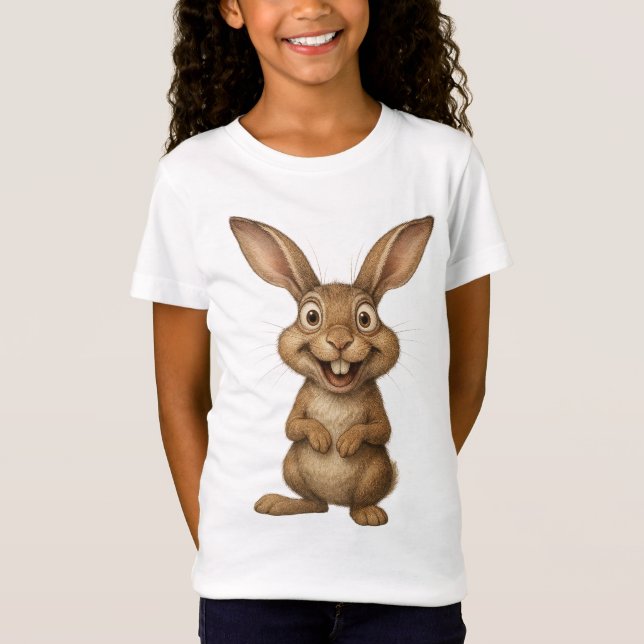 Rabbit Unisex Kid's T-Shirt (Framsida)