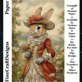 Rabbit Vintage Outfit, Country CL7 Scrapbookpapper