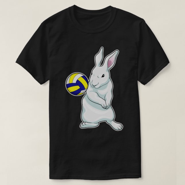 Rabbit Volleyball T Shirt (Design framsida)