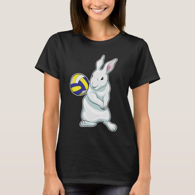 Rabbit Volleyball T Shirt (Framsida)