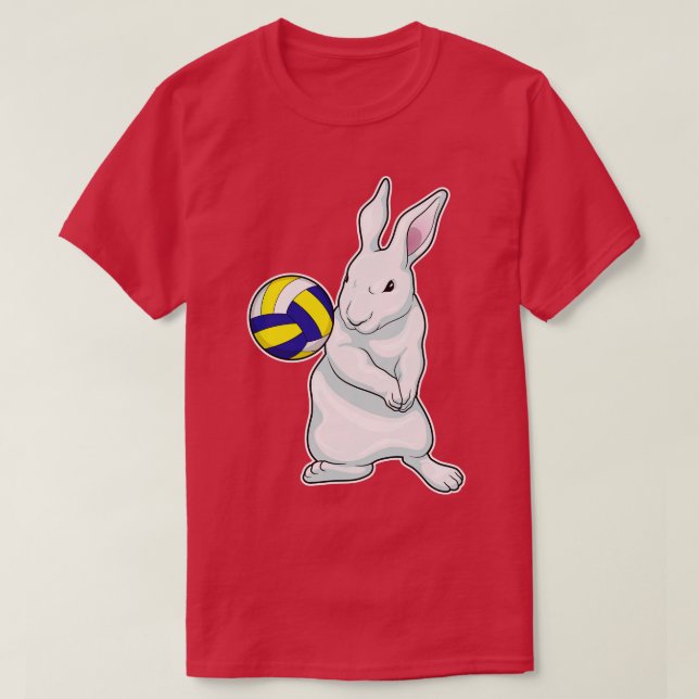 Rabbit Volleyball T Shirt (Design framsida)