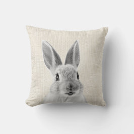 Rabbit White Grått Ivory Beige Warm Neutralt Cotta Kudde