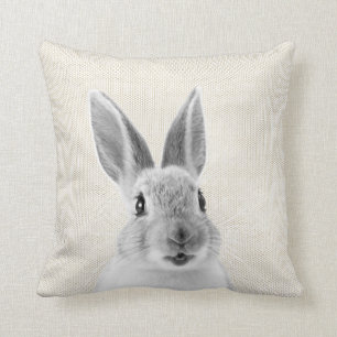 Rabbit White Grått Ivory Beige Warm Neutralt Cotta Kudde