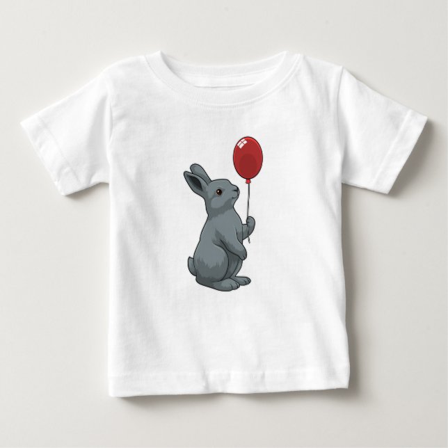 Rabbit with Balloon T Shirt (Framsida)