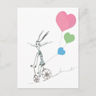 rabbit-with-Valentine-balloons-rides-a-bike.jpg Helg Vykort