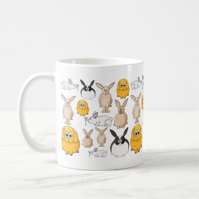Rabbits. Kaffemugg (Vänster)