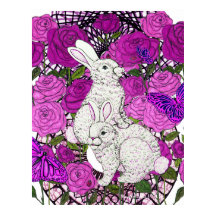Rabbits Love Roses