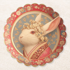 Rabbit's Royal Dress Underlägg Papper
