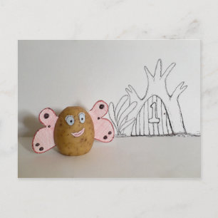 Rabbitswood Potato Fairy Number 1 Funny Postcard Vykort