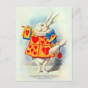 Rabbitt Alice Wonderland - Vykort / Inbjudan