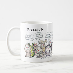 Rabbitude 19 tecknadkaniner kaffemugg