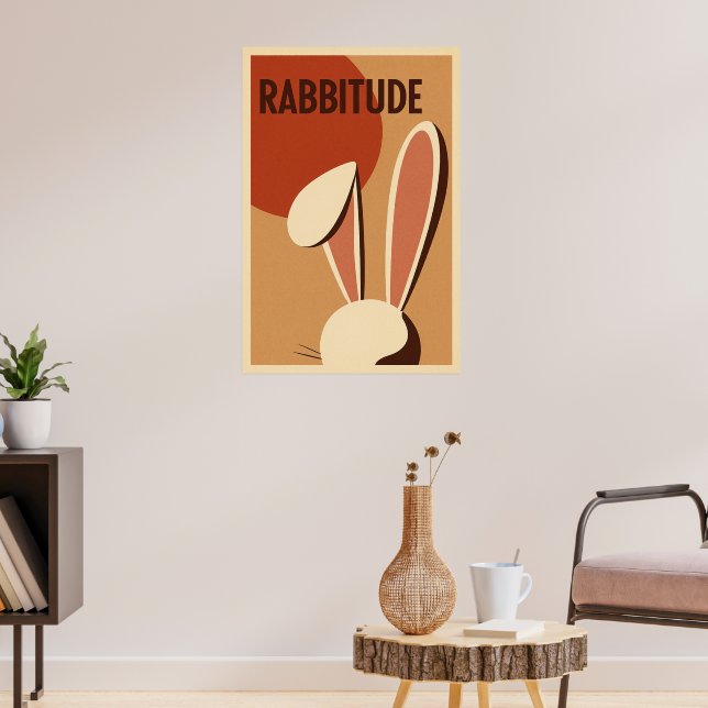 Rabbitude Poster (Vardagsrum 3)