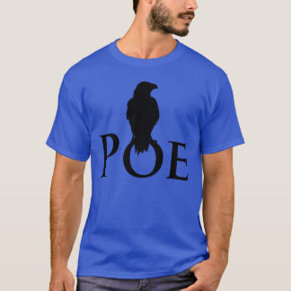 Rabe auf dem Schriftzug POE Tröja