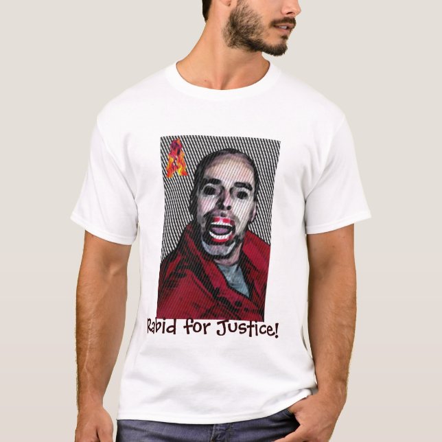 Rabiat för rättvisa! t-shirt (Framsida)