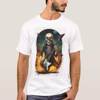 Rabid Sten Fury: Spooky Electric Guitar T-Shirt