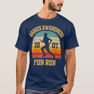 Rabies Awareness Roligt Springa Funny TV Comedy Ru T Shirt