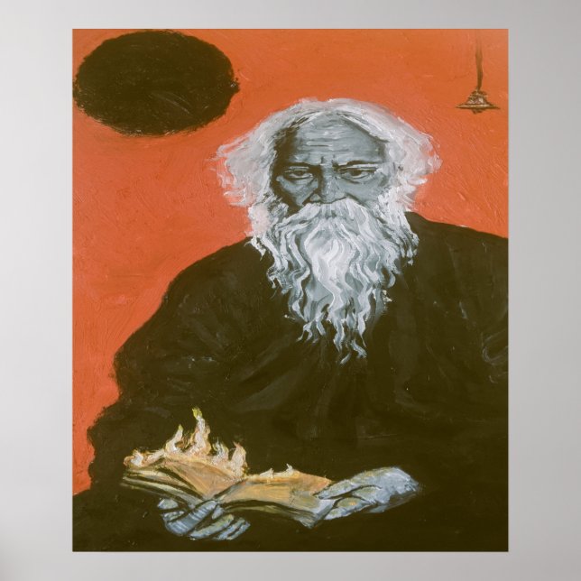 Rabindranath Tagore Art Poster (Framsidan)