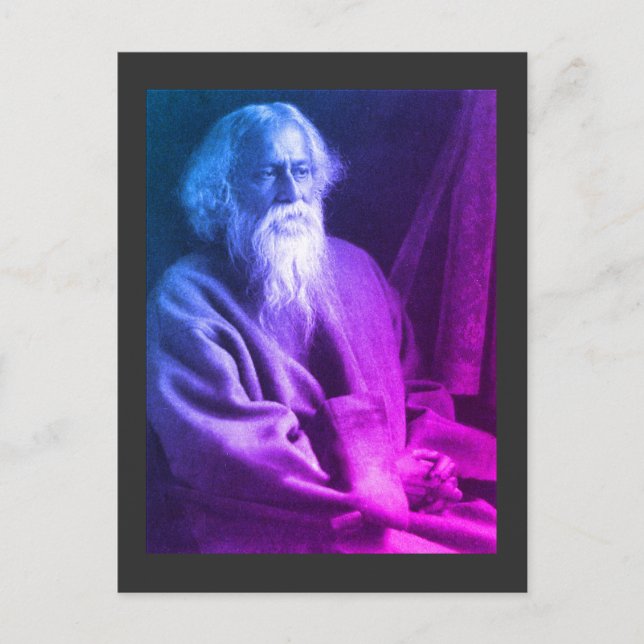 Rabindranath Tagore Postcard Vykort (Framsida)