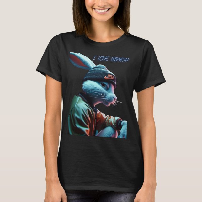 Rabit Hiphop T Shirt (Framsida)