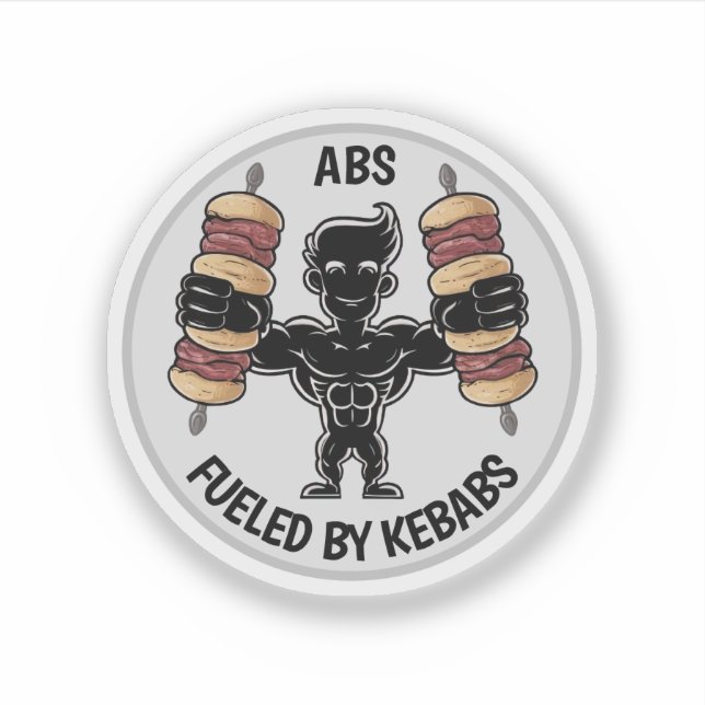 Rabs och kebab  klistermärken (Framsida)