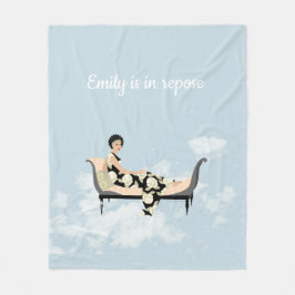 Racamier i molnen fleecefilt