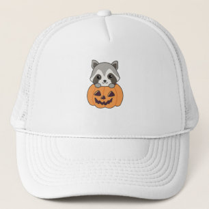 Raccin i Pumpkin Sweet Raccoon Happy halloween Keps