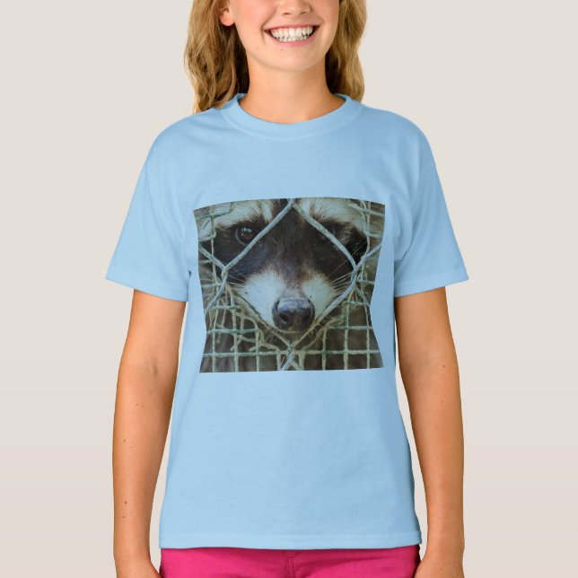 RACCON flickors amerikansk fotbollströja T Shirt (Framsida)