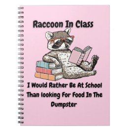Raccon in Class Anteckningsbok