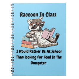 Raccon in Class Anteckningsbok