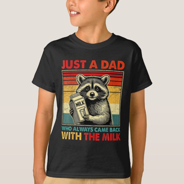 Raccon Mjölk T Shirt (Framsida)