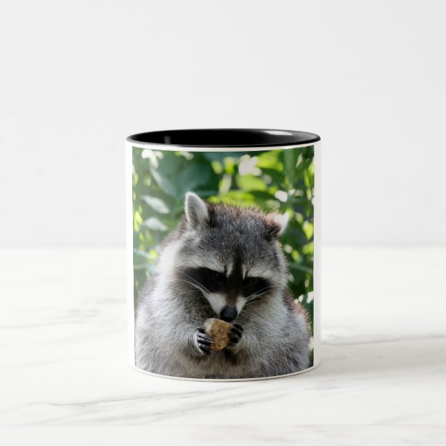 Raccoon 004 Två-Tonad mugg (Center)