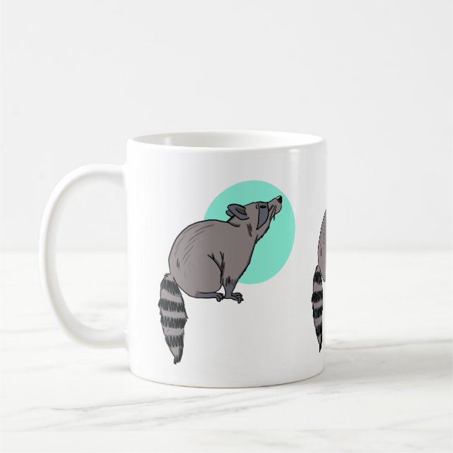 Raccoon 11oz Ceramic Mugg (Vänster)