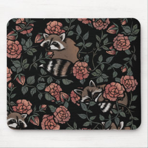 Raccoon älskare raccoons art 1 person sopor musmatta