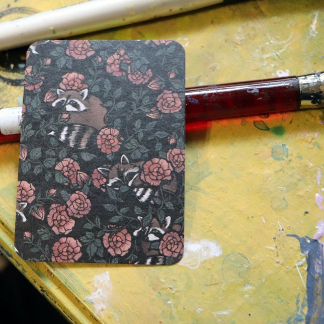 Raccoon älskare raccoons art 1 person sopor visitkort (Skapare uppladdad)