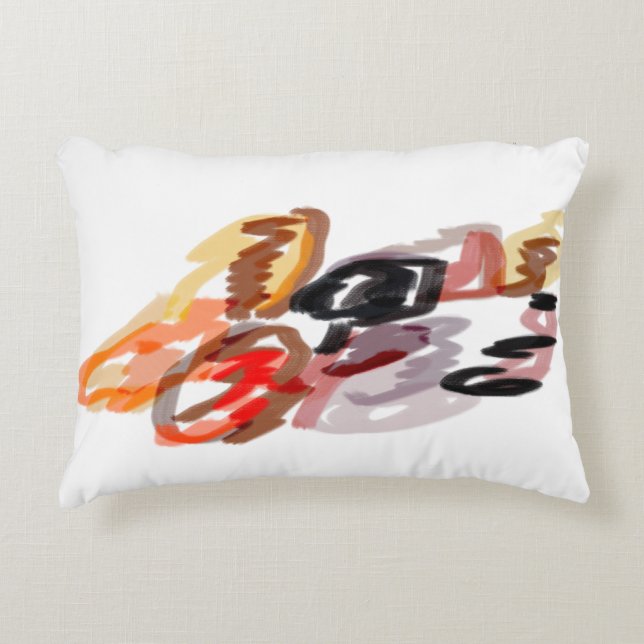 Raccoon Autumn Sunset Prydnadskudde (Framsidan)