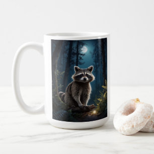Raccoon Äventyr av Moonlight Wildlife Kaffemugg